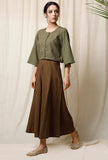 Light Green Cotton Slub Blouse
