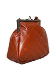 Quilted Tan Cruelty-Free Leather Bag