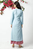The Innocent Baby Blue Cotton Kurta