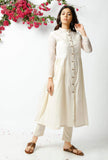 The Playful Off White Cotton Kurta