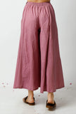 The Chaste Violet Cotton Palazzo