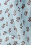 Set of 3: The Innocent Baby Blue Cotton Kurta with Matching Dupatta & Palazzo