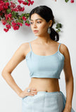 The Ravishing Sky Blue Cotton Blouse