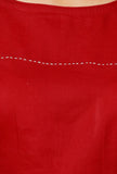 Red Cotton Blouse