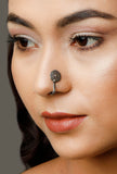 Intricate Brass Round Nose Pin