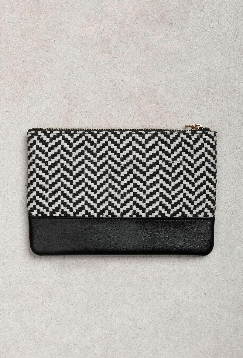 Mustard Yellow Macrame Woven Sling Bag With Jaccurd Cruelty-Free Leather Pouch