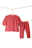 Set of 2: Peachy Pink Bamboo Kurta Pajama Set