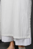 Bell Sleeves White Soya Cotton Kurta