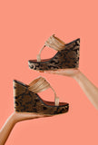 Sangeet Brocade & Gold Kolhapuri Inspired Wedges