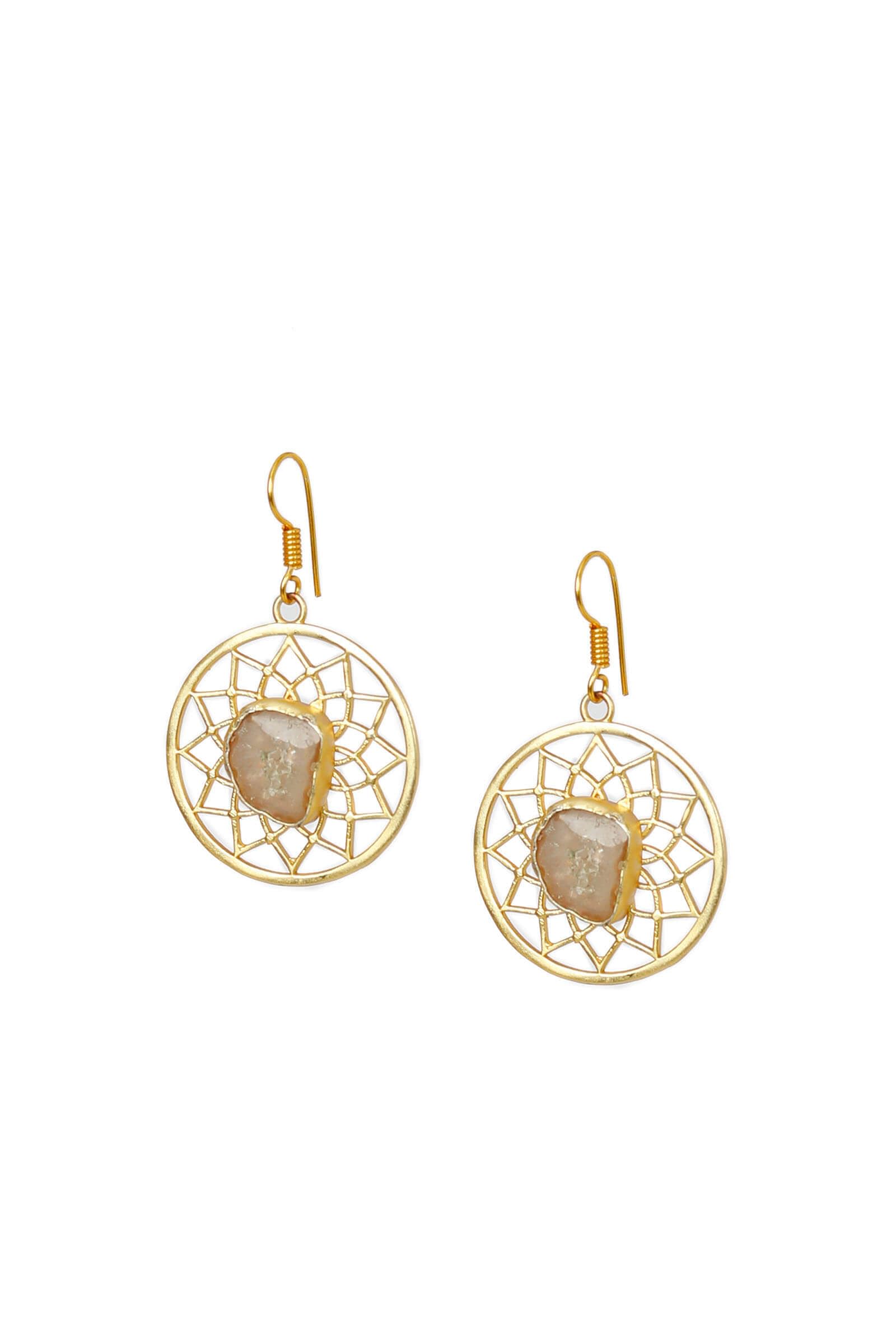 Faith Gold-Plated Brass Earrings