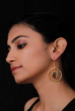 Tigris Gold-Plated Brass Earrings