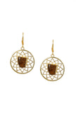 Tigris Gold-Plated Brass Earrings