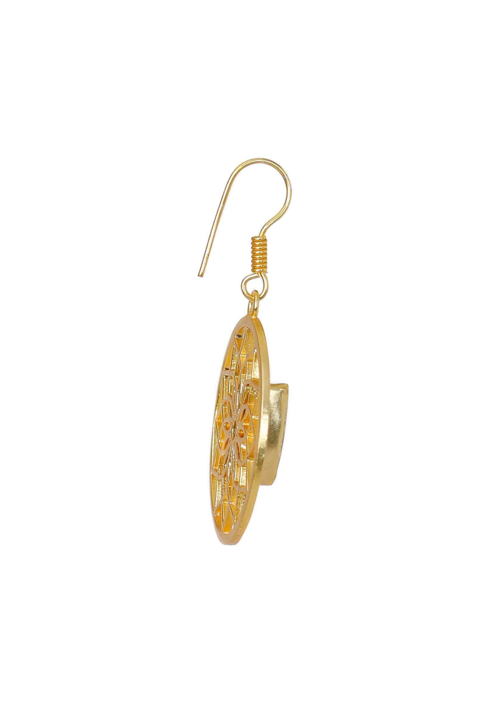 Tigris Gold-Plated Brass Earrings
