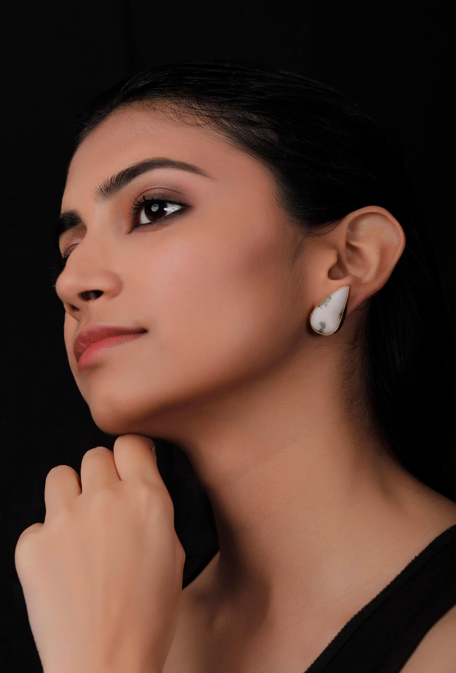 Leah Gold-Plated Brass Earrings