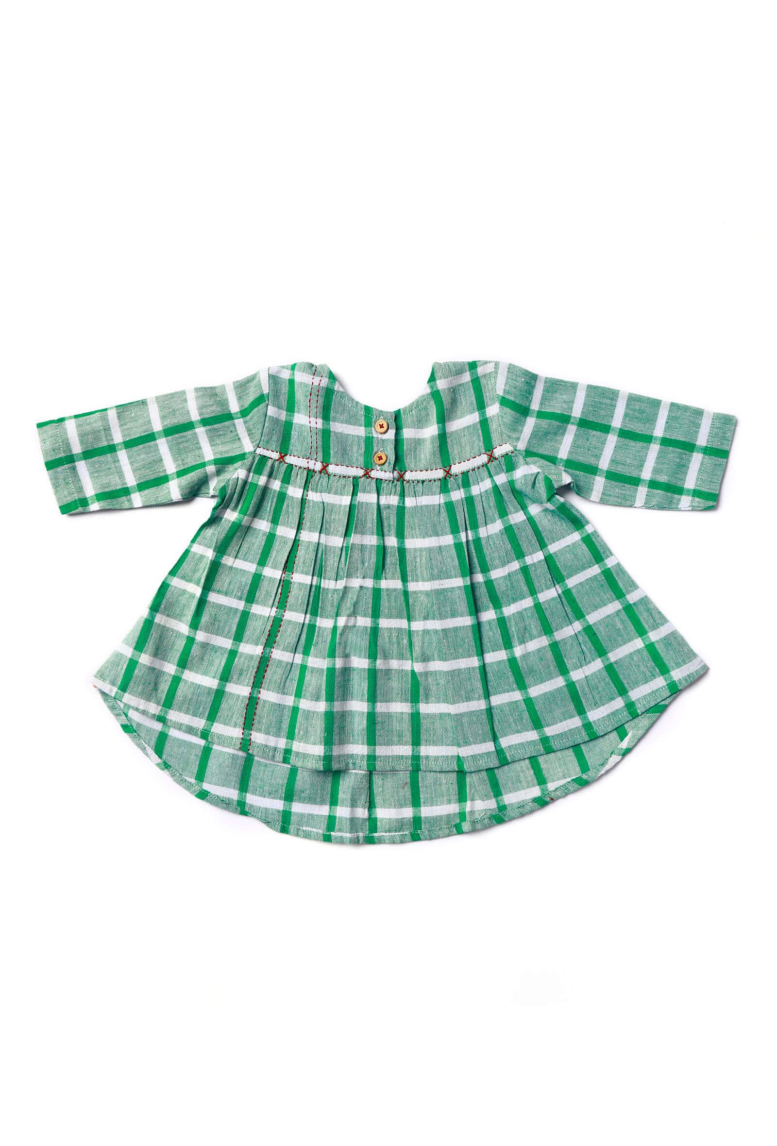 Green Gamcha Frock