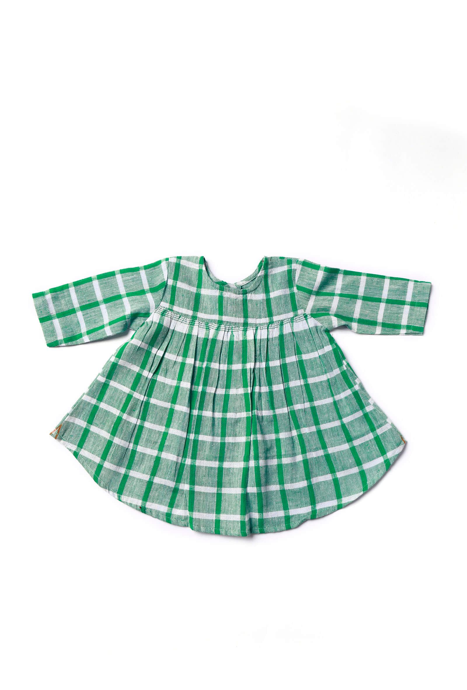 Green Gamcha Frock