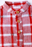 Set of 2-Gamcha Dhoti Kurta Set