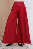 Maroon Cotton Pallazo
