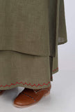 Mehandi Green Halter Neck Cotton Kurta