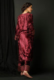 Set of 2 : Wine Velvet Phiran and Wine Velvet  Pallazo