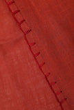 Set of 3: Crimson Red Contrast Anarkali and Pallazo With Dupatta