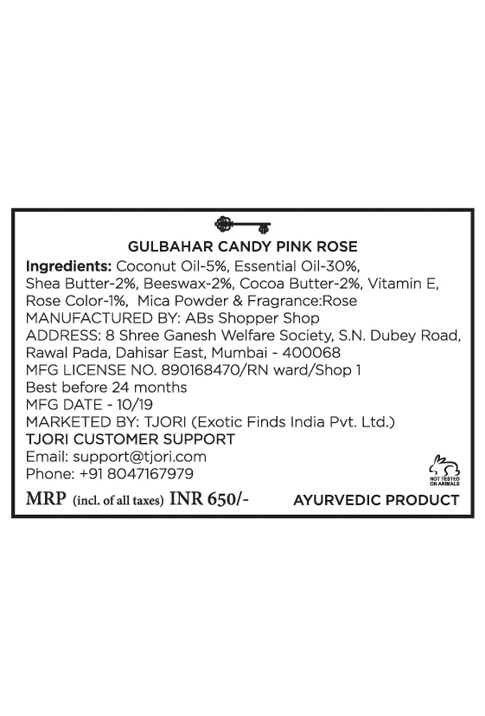 Gul Bahar Candy Pink Rose Lipstick