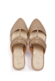 Golden Sunheri Braided Sliders