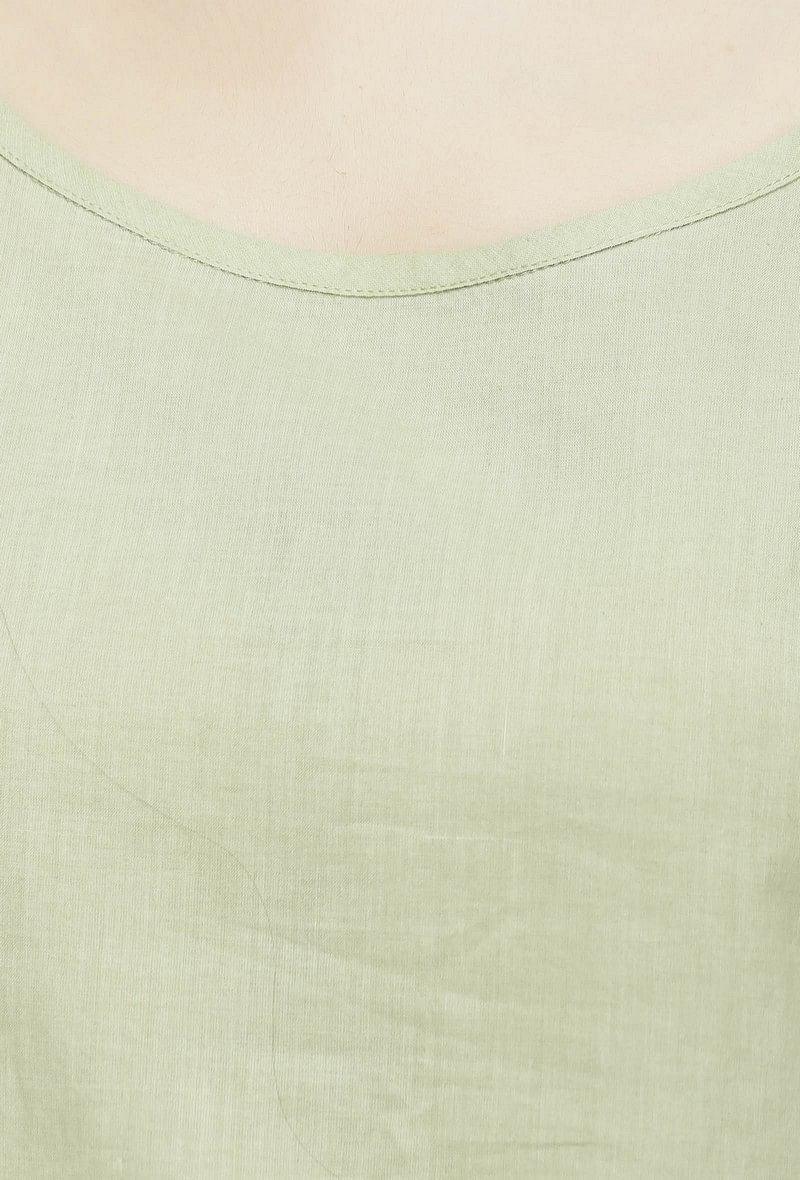 Light Green Cotton Slip Kurta