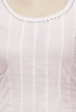 Light Pink Plain Kalidar Cotton Kurta