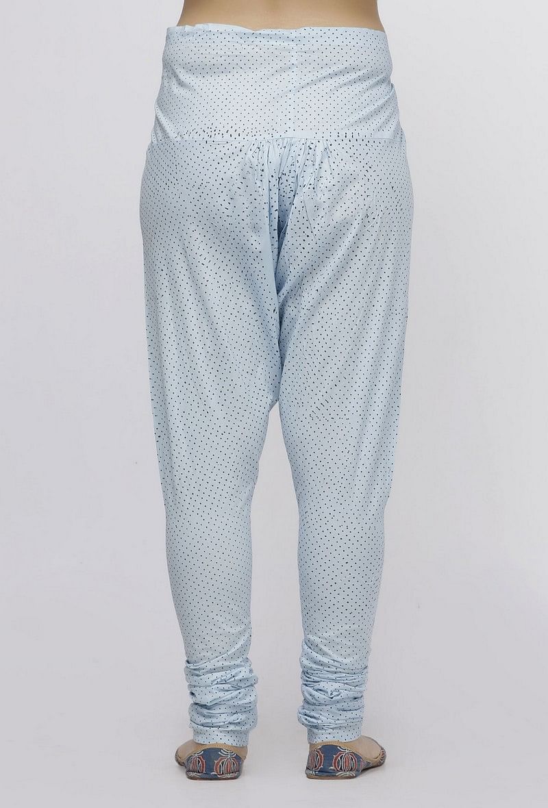 Blue Cotton Chooridar