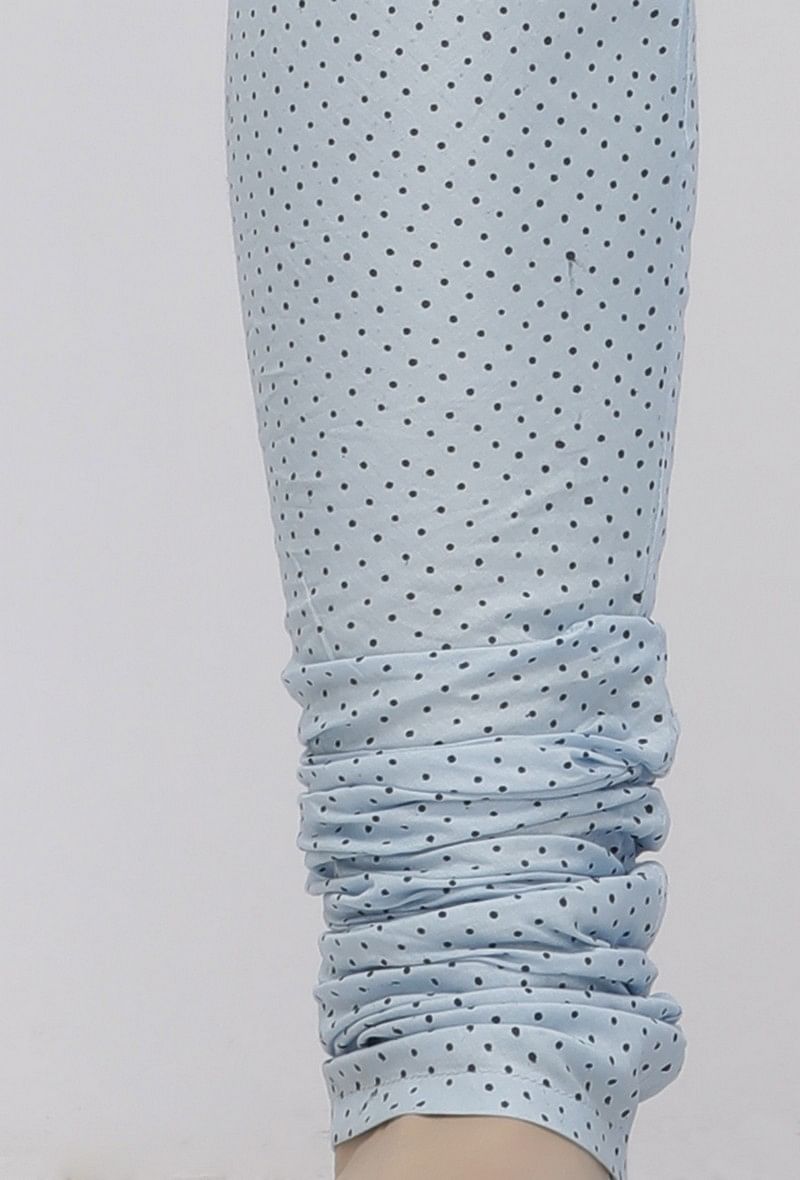 Blue Cotton Chooridar