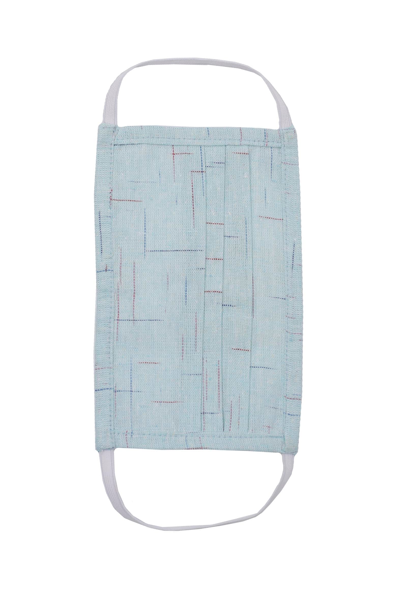 Set of 2: Powdered Blue Pure Woven Cotton Kurta and Pants