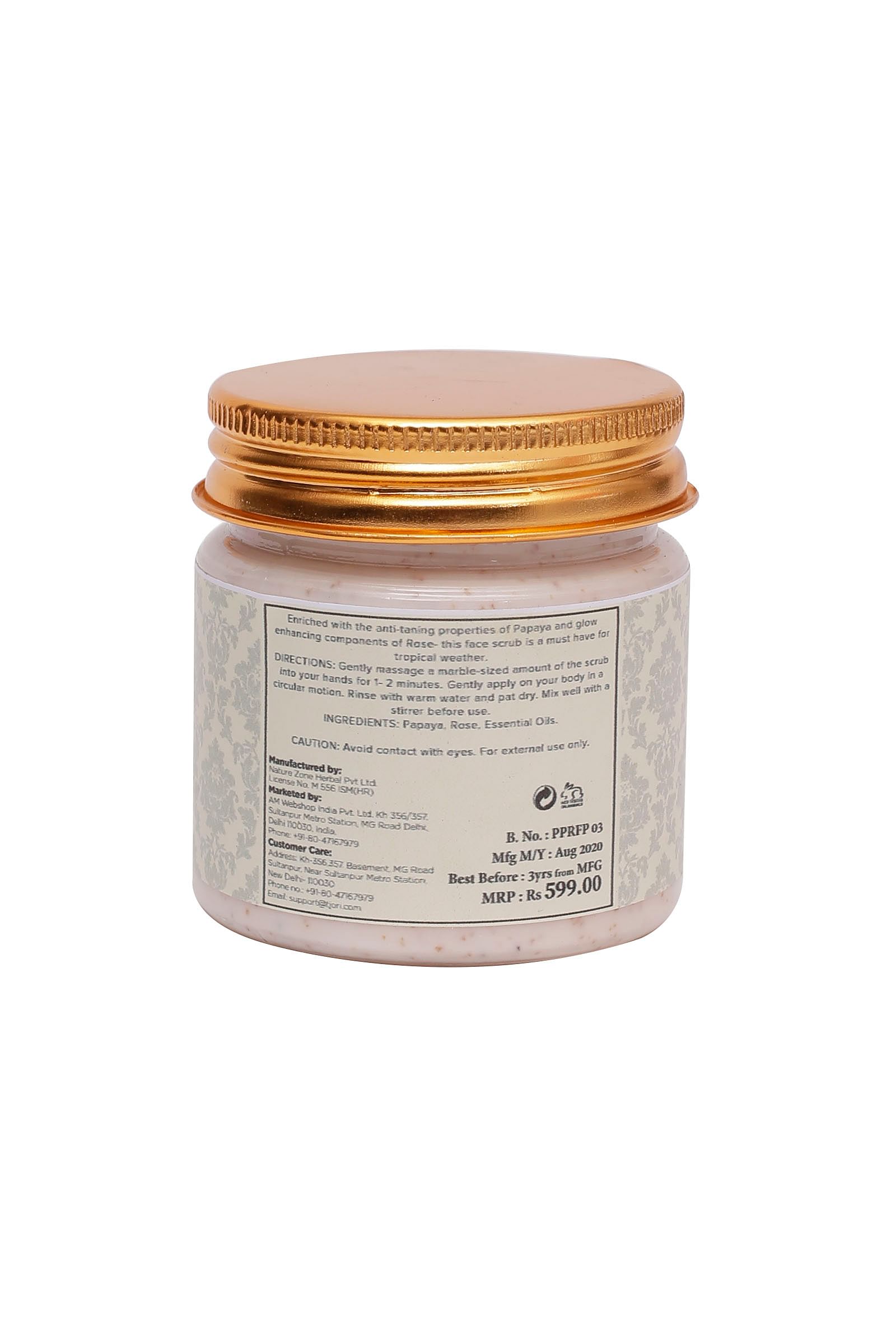 Pulpy Papaya And Rose Face Scrub