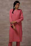 Pink Cashmilon Straight Phiran Kurta