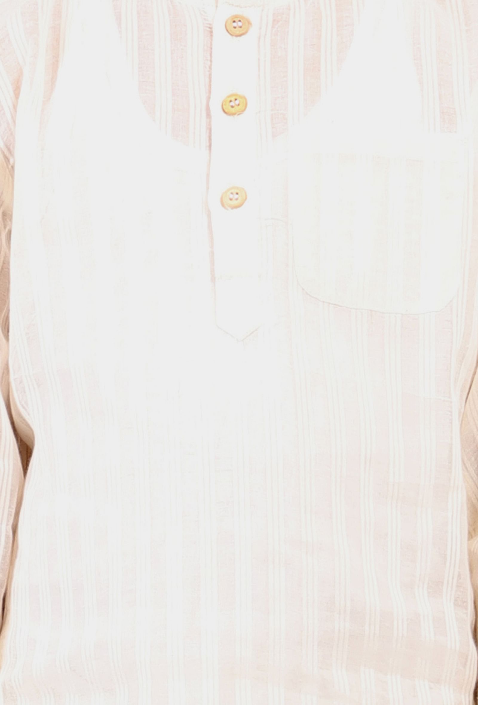 Set Of 2: White Cotton Stripes Kurta Pyjama