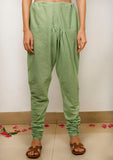 Mint Green Cotton Solid Churidar