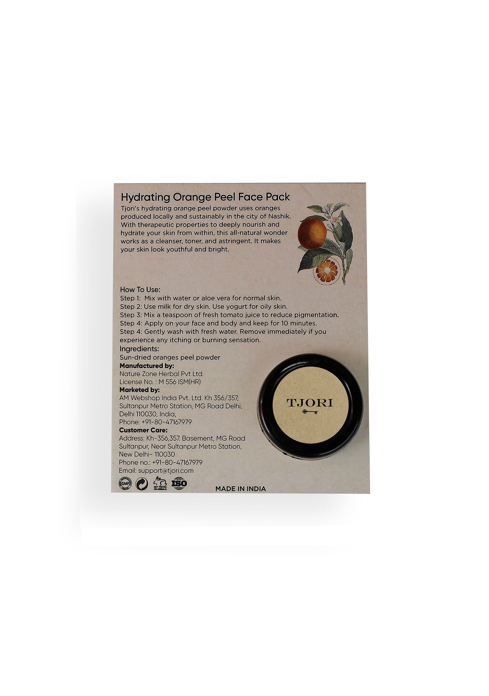 Hydrating Orange Peel Face Pack