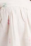 White Dobby Dress