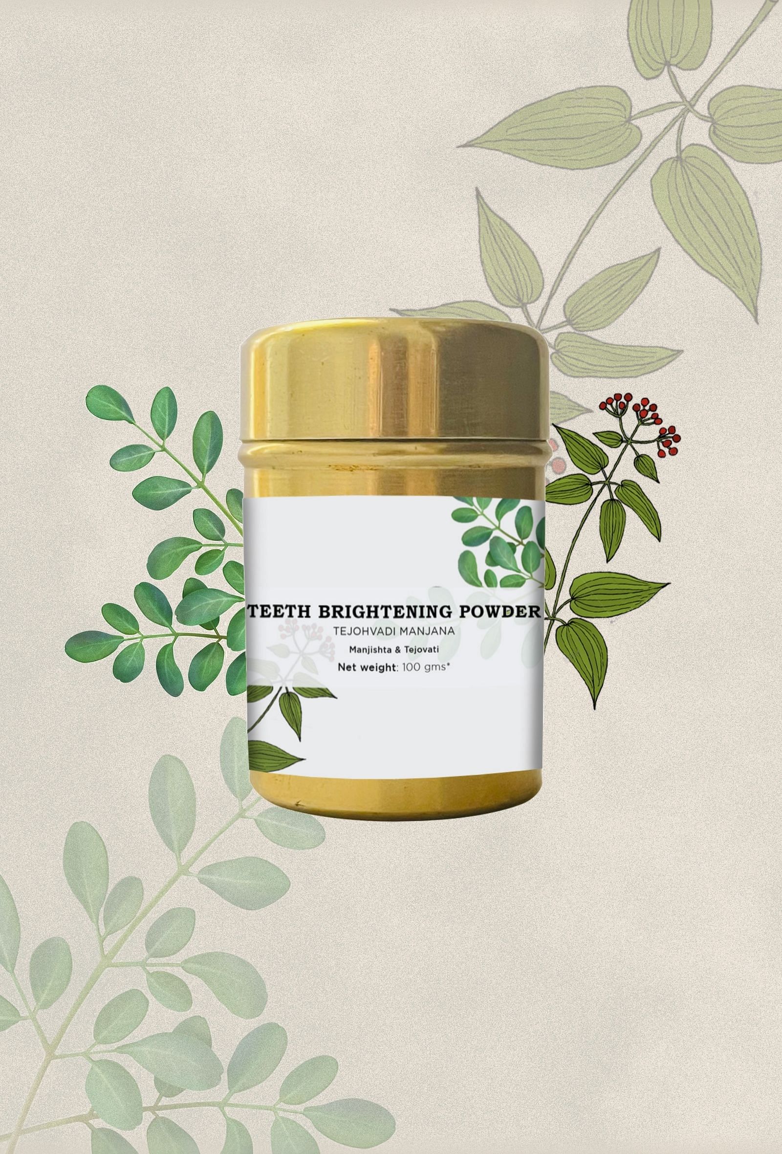 Teeth Brightening Powder: TEJOHVADI MANJANA : Manjishta & Tejovati