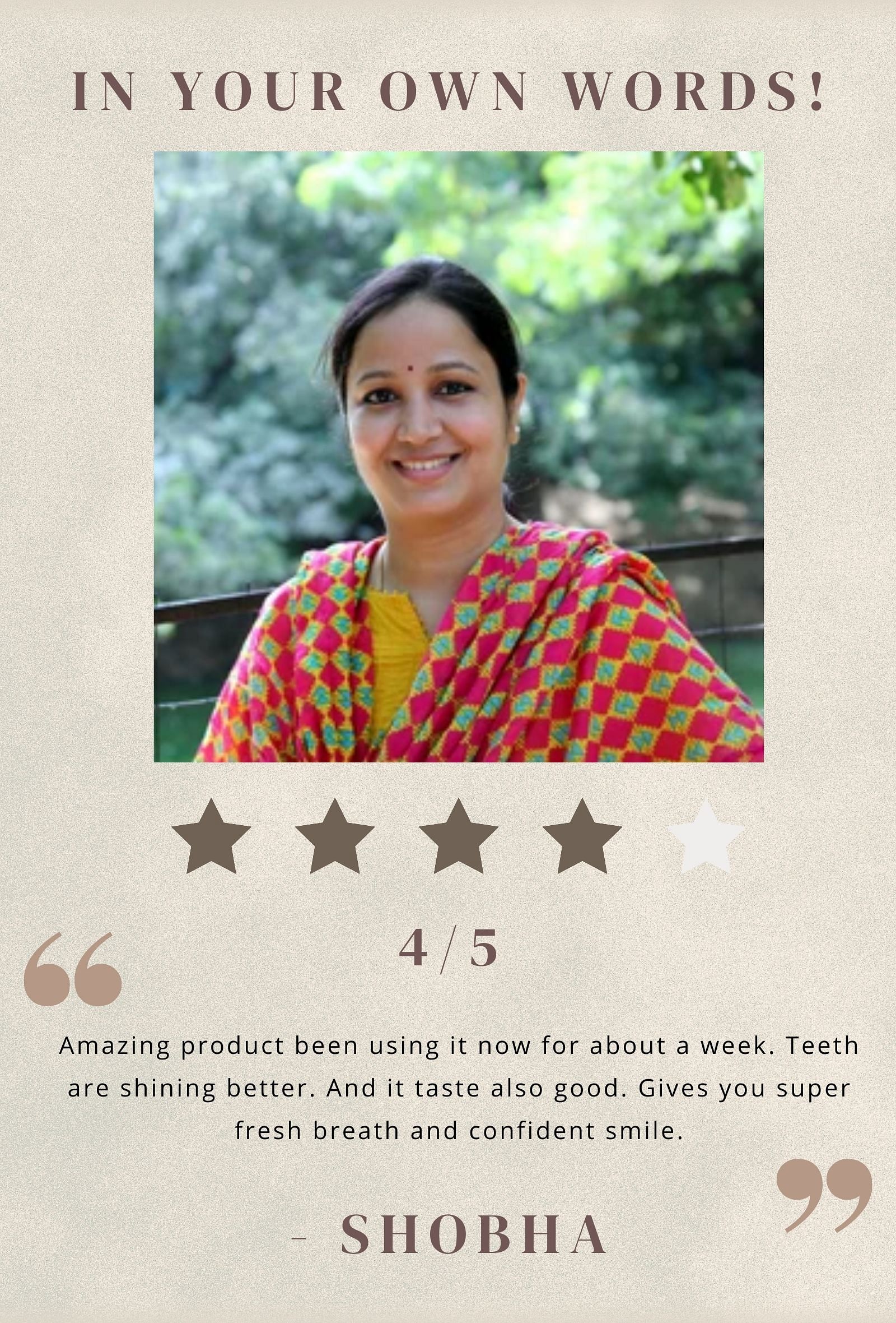 Teeth Brightening Powder: TEJOHVADI MANJANA : Manjishta & Tejovati