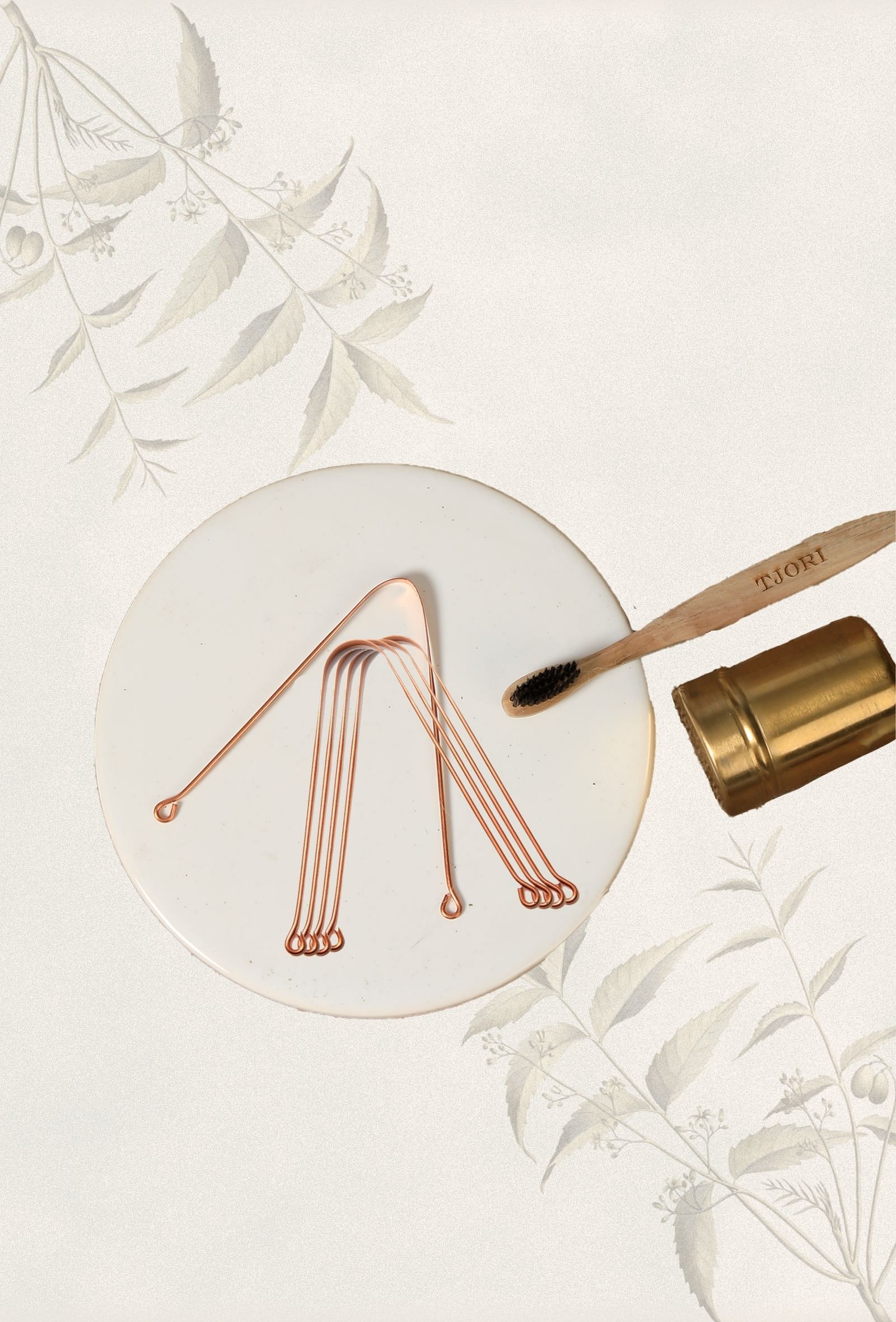 Set of 5: 100% Copper Tongue Scrapper