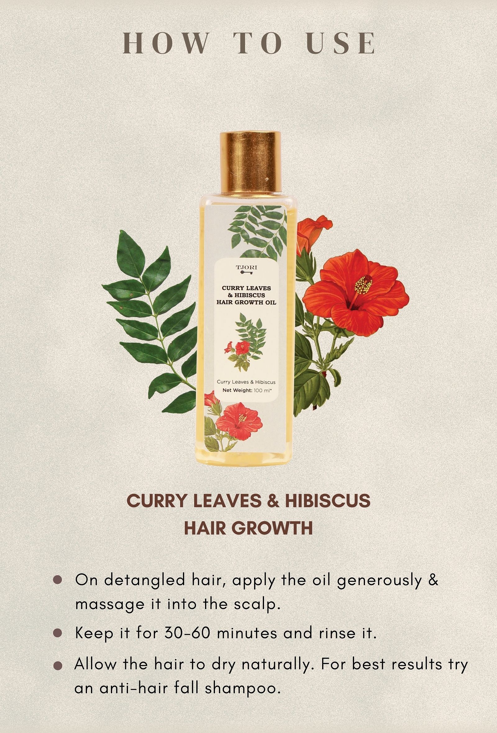 Curry Leaves & Hibiscus Hair Growth Oil 100ml