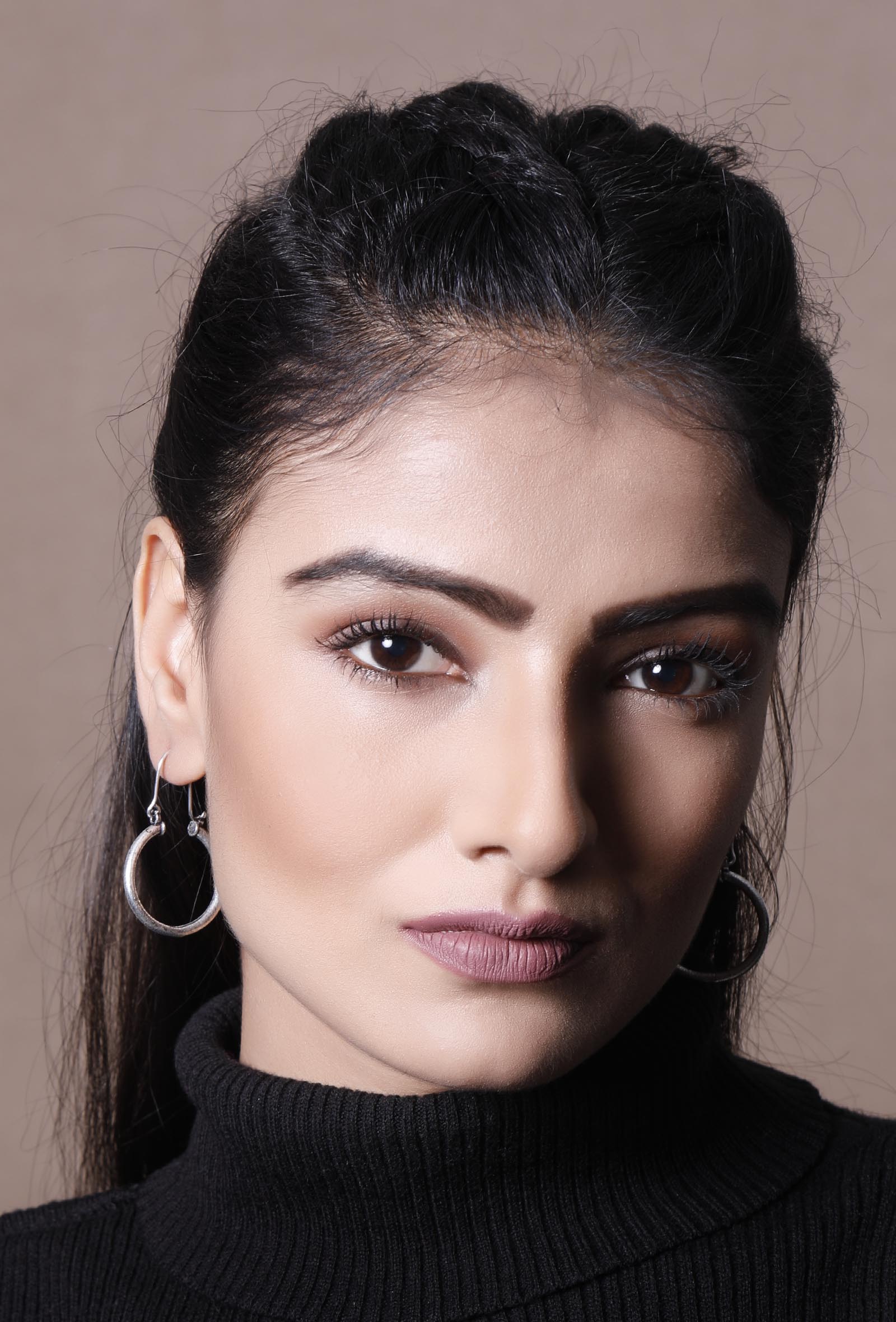 Medium Size Circular Hoop Earrings (Silver plated)
