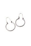 Medium Size Circular Hoop Earrings (Silver plated)