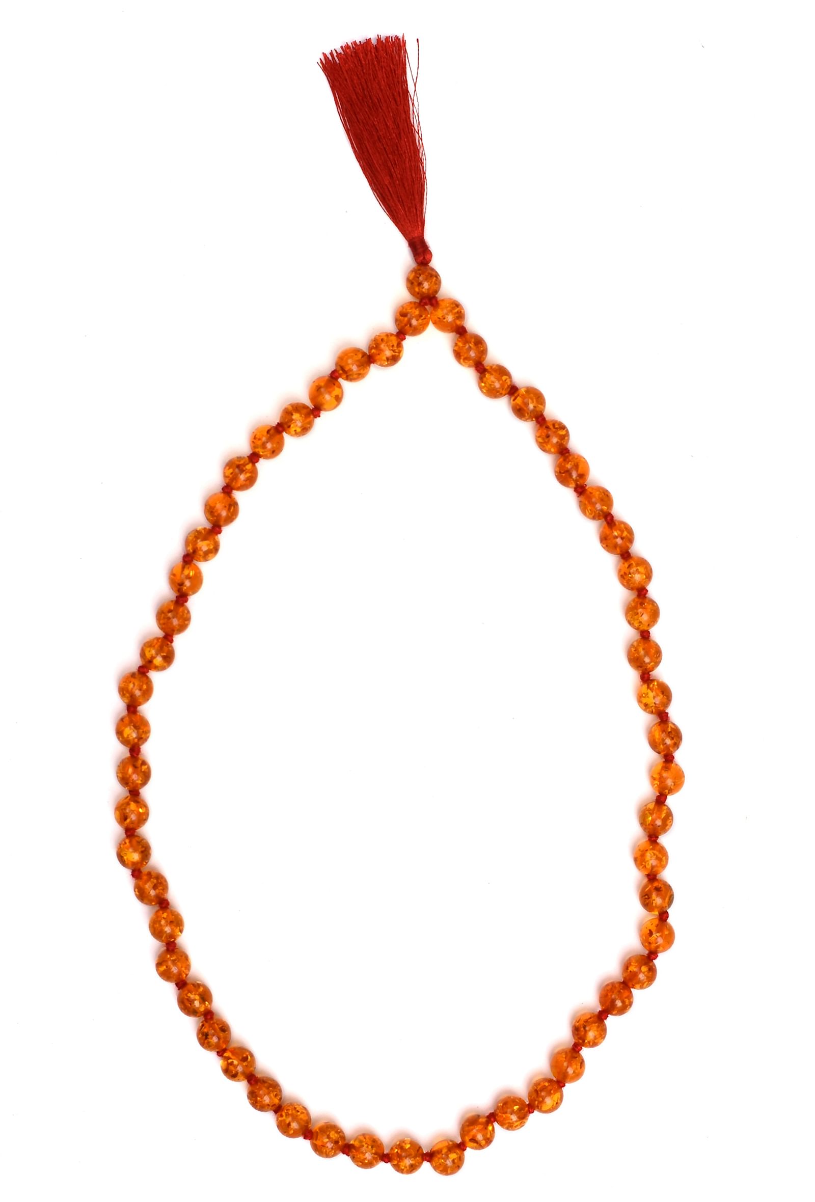 Orange Lava Chanting Beads