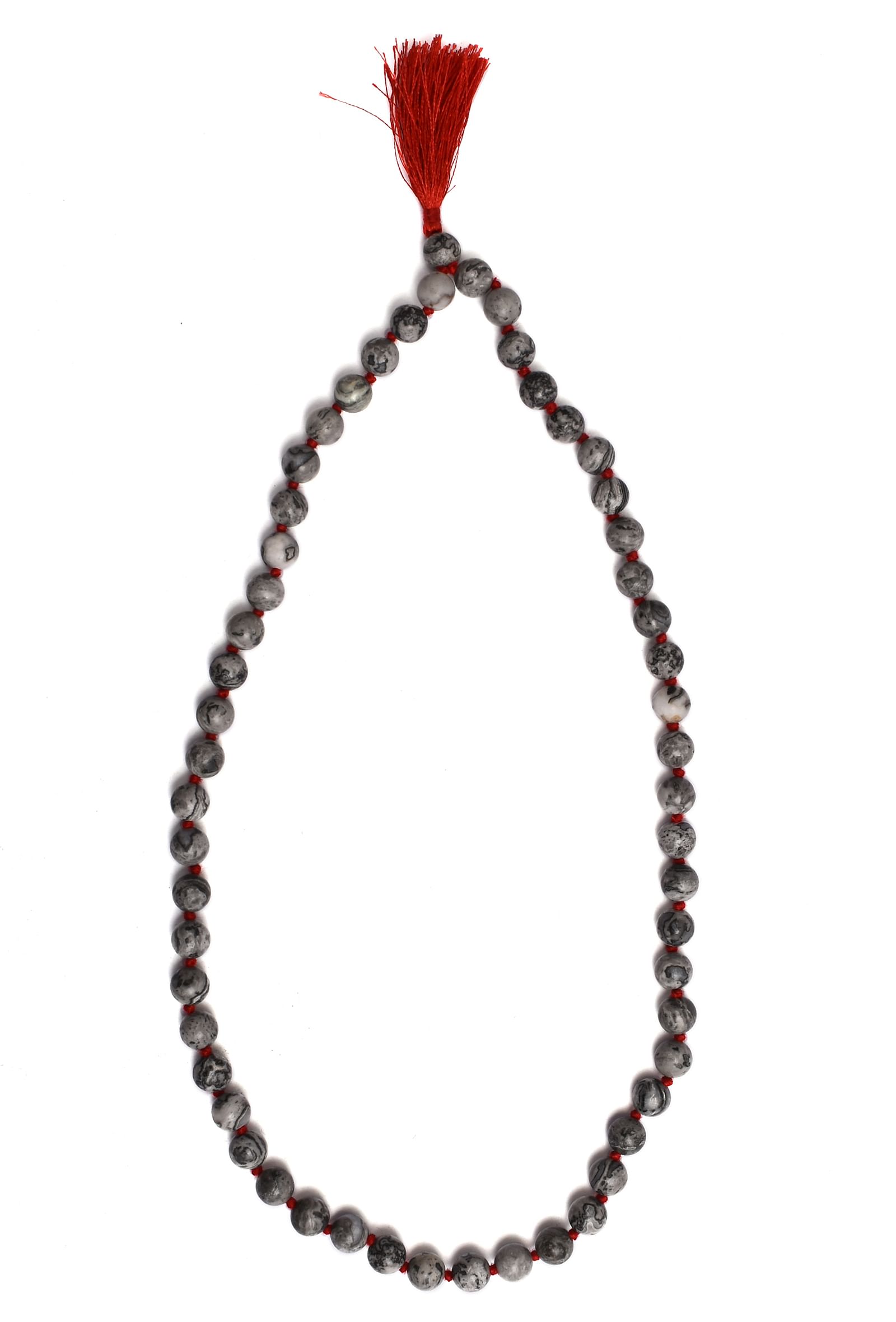 Black Cloud Jasper Chanting Beads