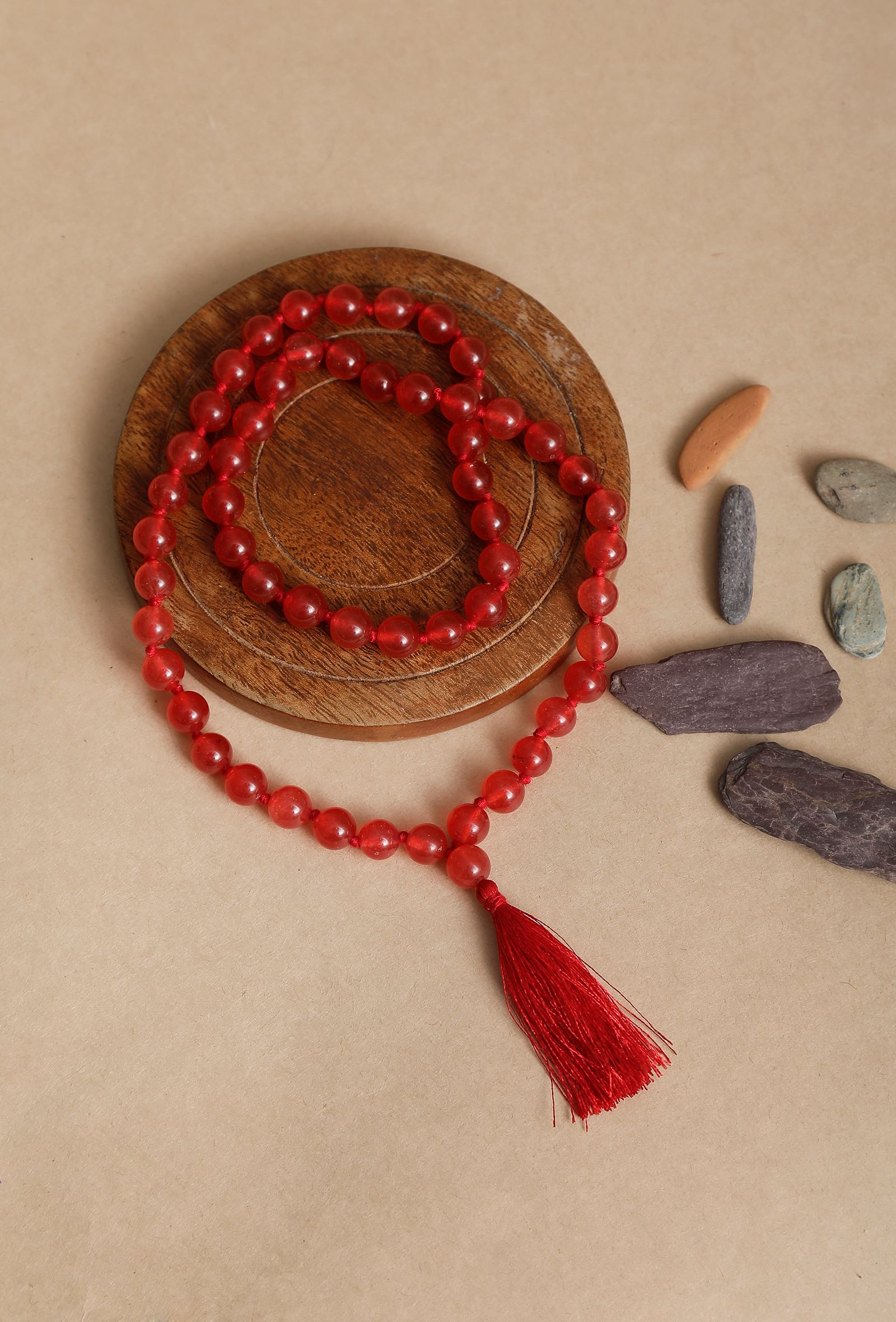 Red Jasper Chanting Beads