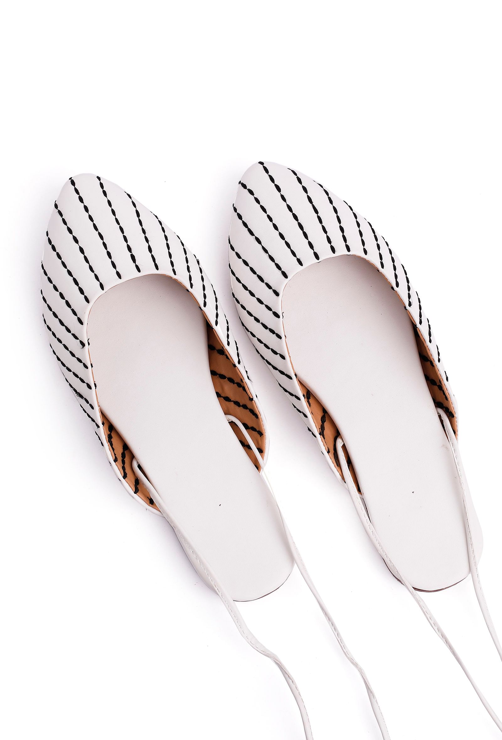 Mermaid White Cruelty Free Leather Mules