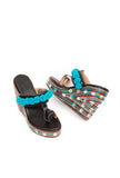 Ocean Blue Kutch Wedges