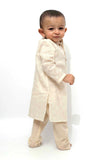Set of 2 - Bandhgala Malmal Kurta Pyjama